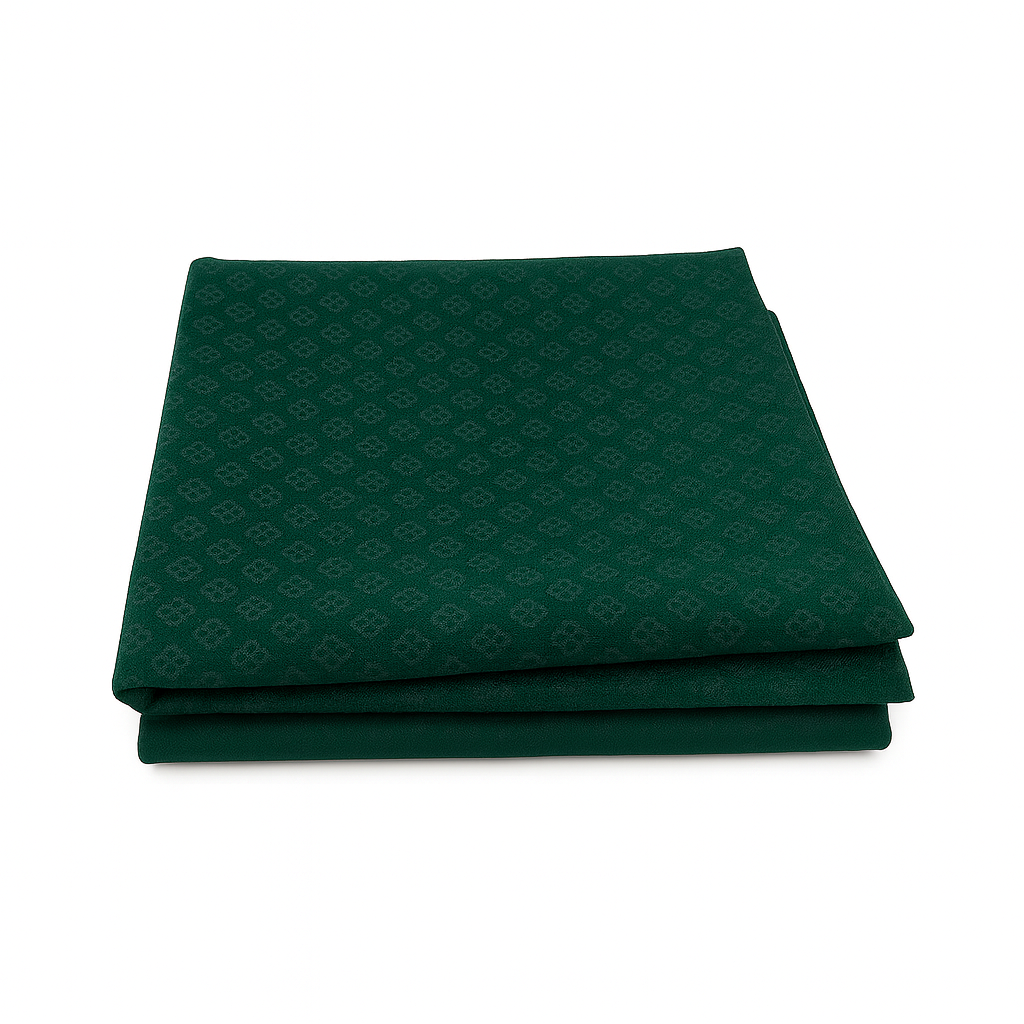 Emerald Grace Jacquard Blouse Fabric